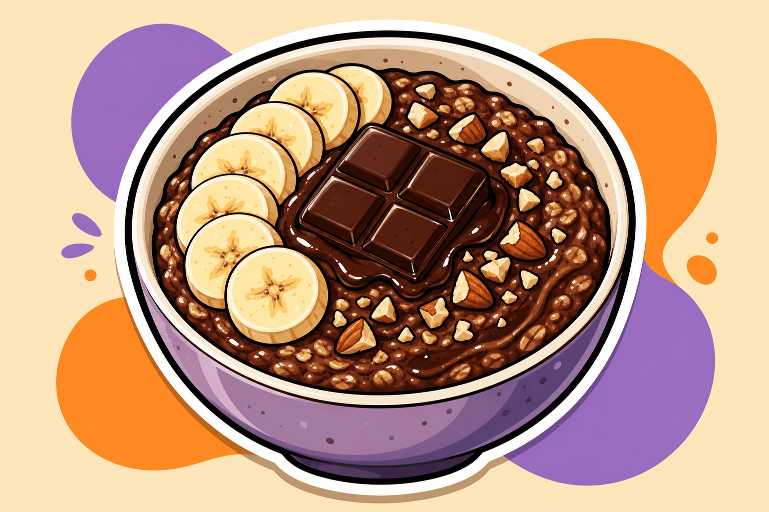 Illustration: Choco Brownie Oatmeal