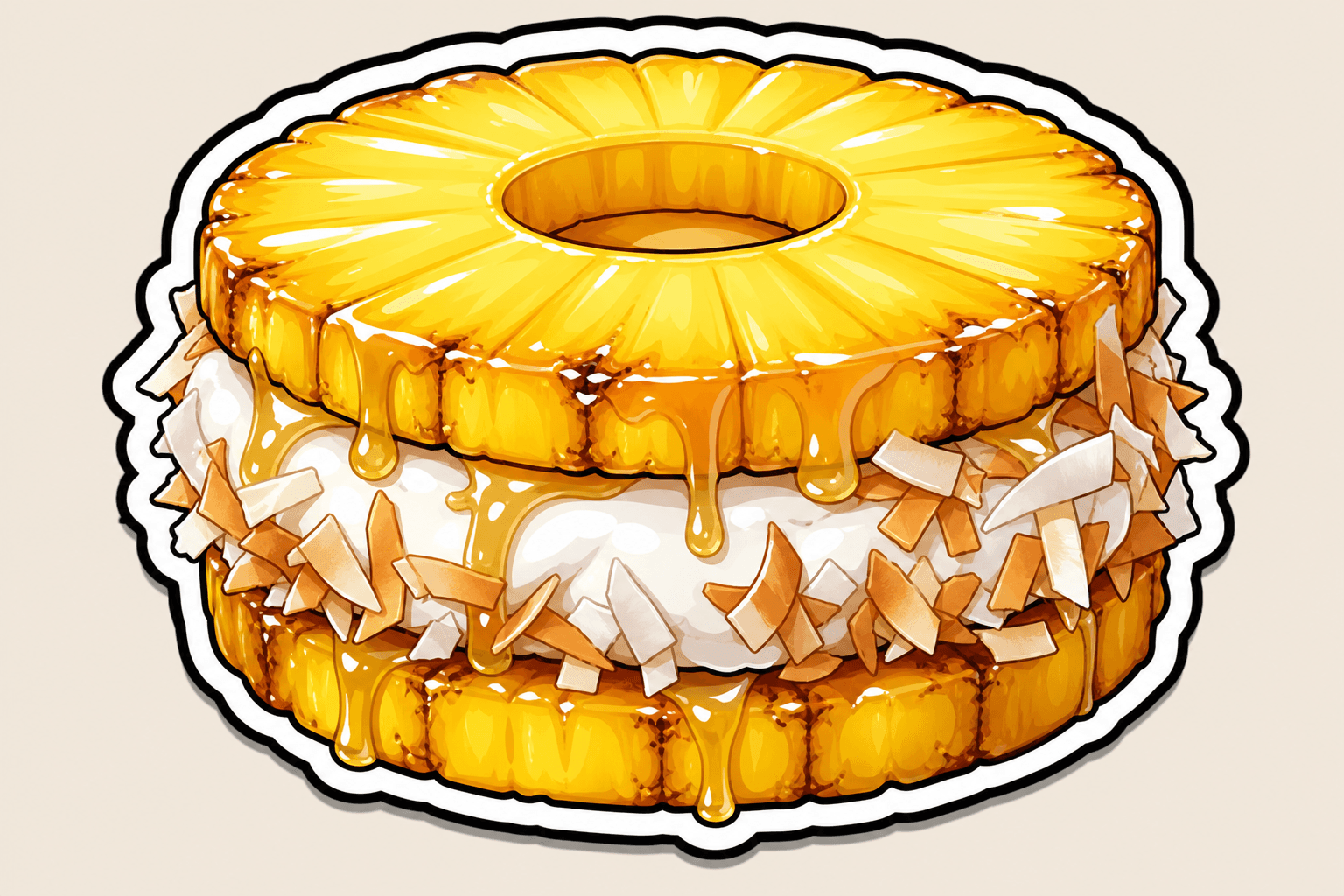Illustration: Coconut Cream Pinewich