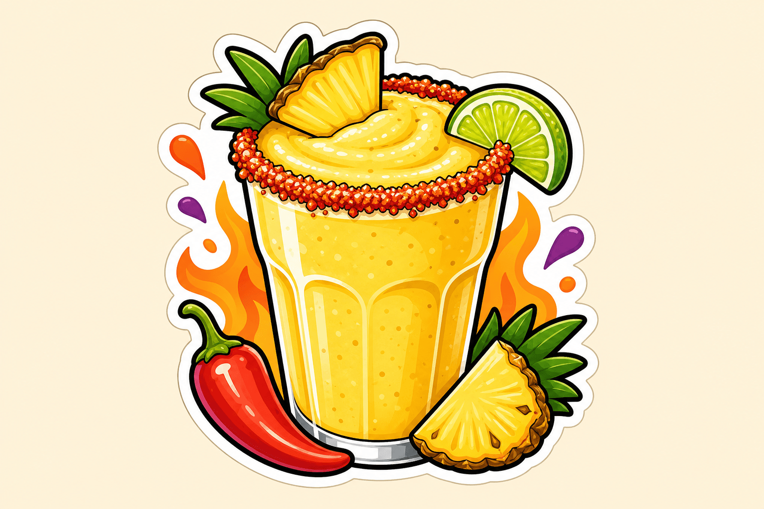 Illustration: Spicy Pineapple Smoothie