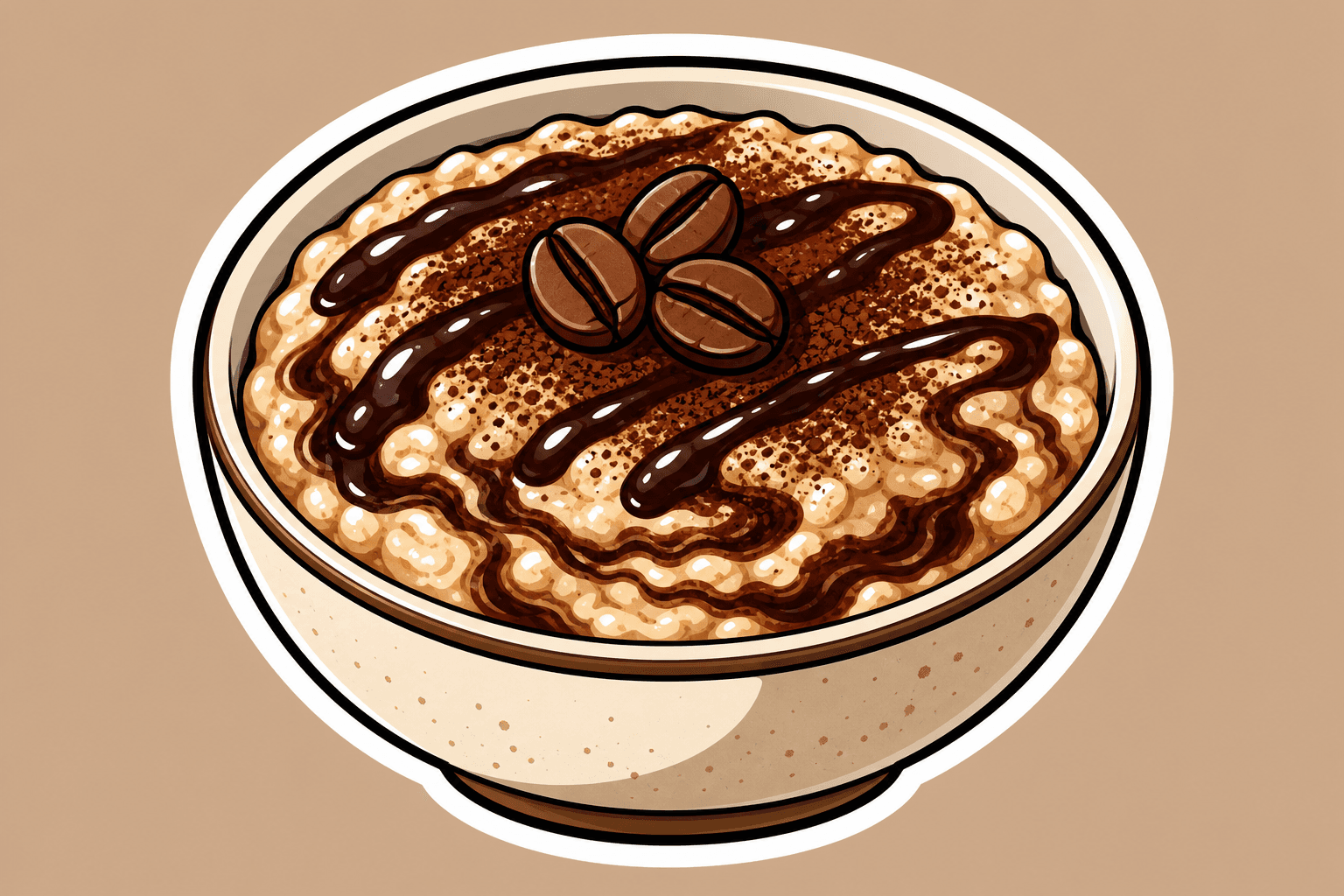 Illustration: Tiramisu Coffee Oatmeal