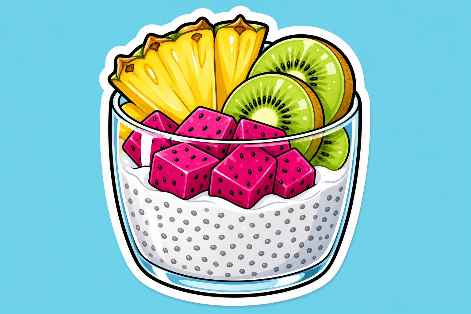 Illustration: Tropical Chia Pudding